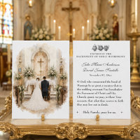 Oración Católica de Boda Novia y Novio en el Altar