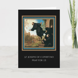 Tarjeta Oración católica de San José de Cupertino