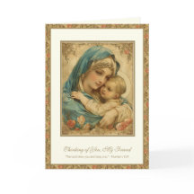 Oración de Amistad Religiosa Bendición María y Jes