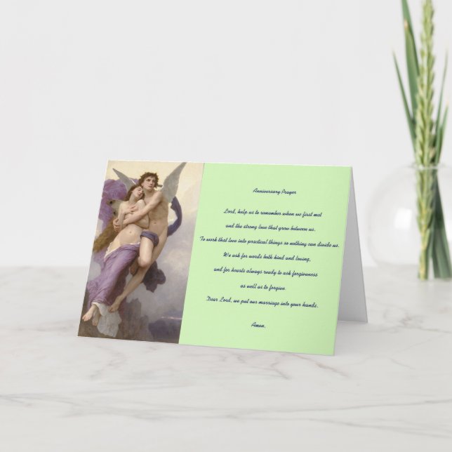 Tarjeta Oración de aniversario (Anverso)