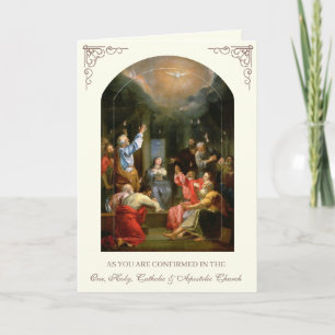 Tarjeta Oración de Confirmación del Espíritu Santo Virgen 