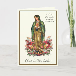 Tarjeta Oración de la Misa de Sufragio Española de Guadalu