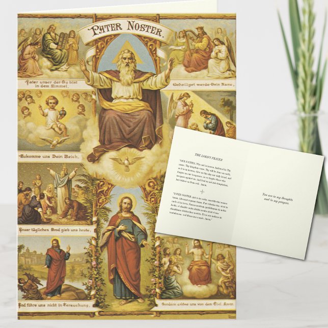 Tarjeta Oración de los señores "Poster Pater" Nuestro Padr (Subido por el creador)