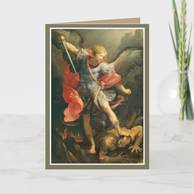 Tarjeta Oración de San Miguel Arcángel (Anverso)