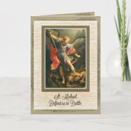 Tarjeta Oración de San Miguel Arcángel