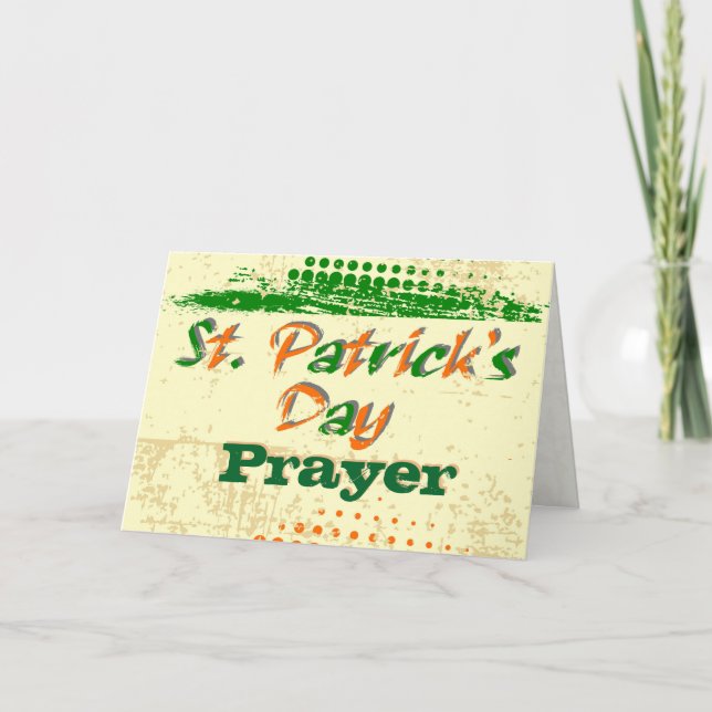 Tarjeta Oración de San Patricio, Cristo dentro de mí (Anverso)