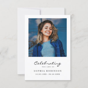 Tarjeta Oración de simpatía por la fotografía funeraria mo