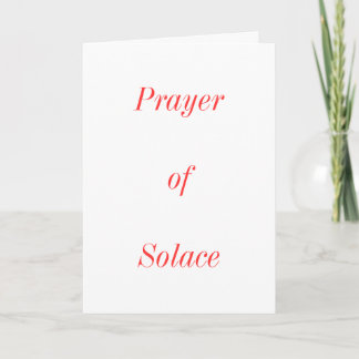Tarjeta Oración de Solace