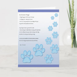 Tarjeta Oración de un animal -