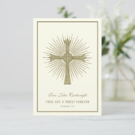 Tarjeta Oración del Aniversario de la Ordenación del Sacer
