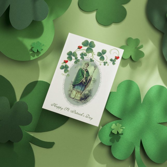 Tarjeta Oración del Día de San Patricio bendiciendo tarjet (Subido por el creador)
