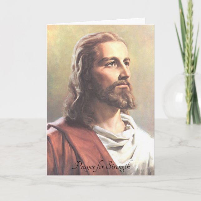 Tarjeta Oración del Señor por la fuerza (Anverso)