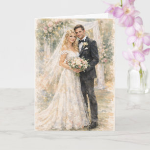 Tarjeta Oración Divertida de Boda Inspirada en Ezequiel 25