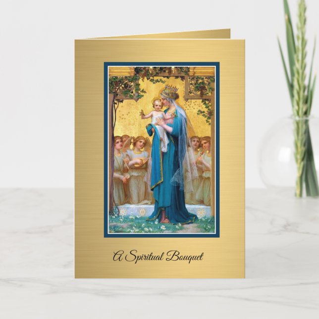 Tarjeta Oración Espiritual Espiritual de María y Jesús (Anverso)