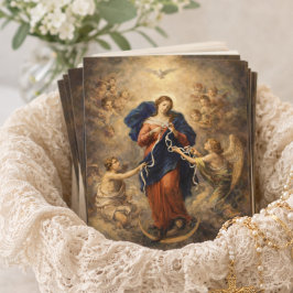 Tarjeta Oración Nuestra Señora Desatanudos Bendita Madre M
