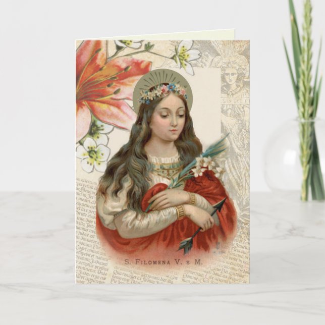 Tarjeta Oración religiosa de los Mártires de la Virgen de  (Anverso)