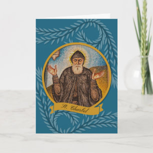 Tarjeta Oración religiosa de San Charbel Sharbel