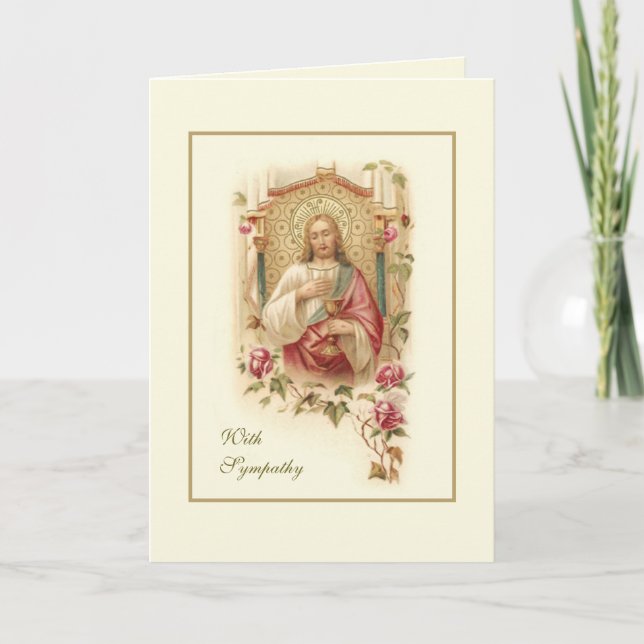 Tarjeta Oración religiosa de simpatía sagrada de las escri (Anverso)
