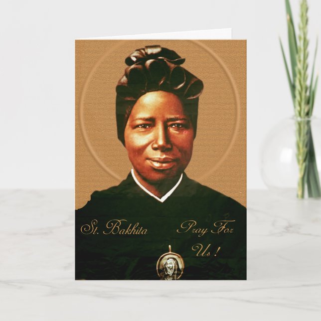 Tarjeta Oraciones a San Bakhita (Anverso)