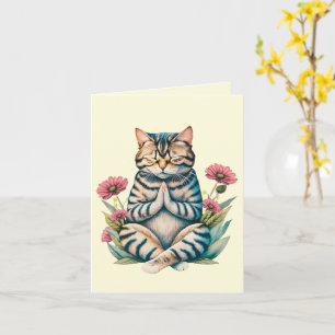 Tarjeta Oraciones de Gato Adorable Consuelo Curativo para 