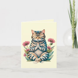 Tarjeta Oraciones de Gato Adorable Consuelo Sanador para S