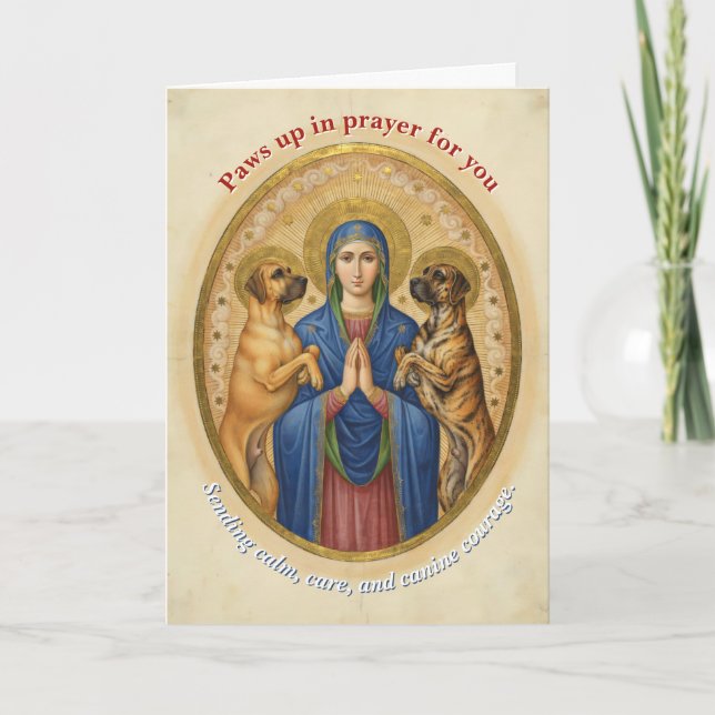 Tarjeta Oraciones de Gran Danés  (Anverso)