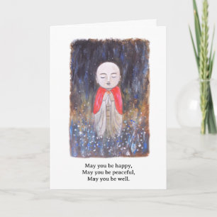 Tarjeta Oraciones de Jizo Empatía Compasión Budista