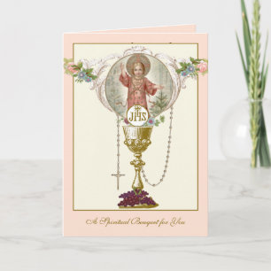 Tarjeta Oraciones del ramo espiritual del día de la madre