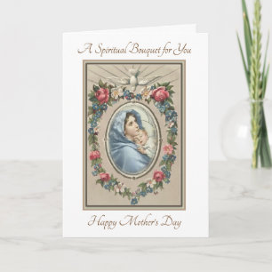 Tarjeta Oraciones del ramo espiritual del día de la madre