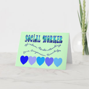 Tarjeta ORADOR Social CORAZÓN AZUL