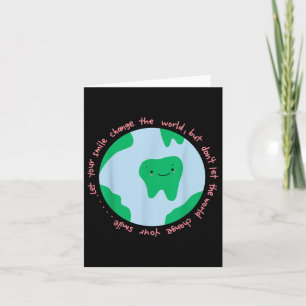Tarjeta Oral del Aniversario del Planeta del Día del Higie