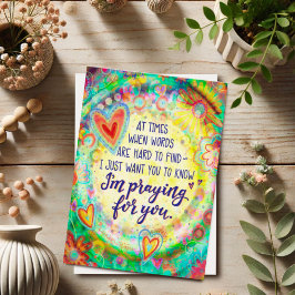 Tarjeta "Orando por ti" Inespiritualidad