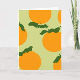 Tarjeta Orange pattern design