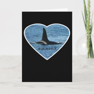 Tarjeta Orca de la Costa Oeste Acuario Personalizable