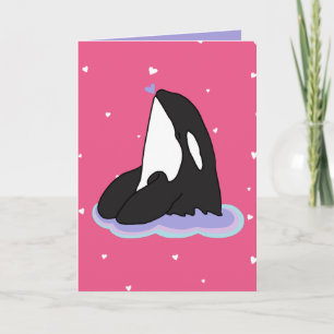 Tarjeta Orca Día de San Valentín