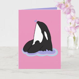 Tarjeta Orca Día de San Valentín