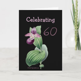 Tarjeta Orchid-cypripediummacranthos by Pierre Redoute