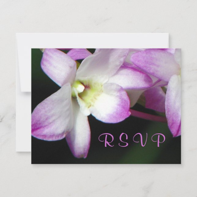Tarjeta Orchid RSVP (Anverso)