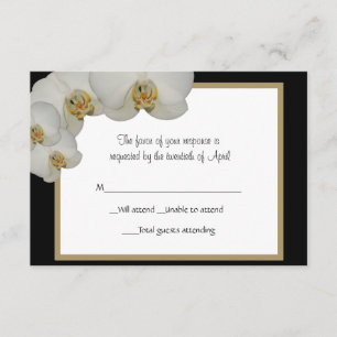Tarjeta Orchids RSVP