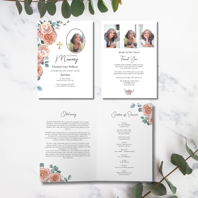 Tarjeta Orden de servicio funeraria del Rosa de Enseñanza  (Subido por el creador)