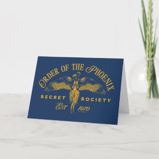 Tarjeta ORDEN DEL FÉNIX Sociedad Secreta Gráfica
