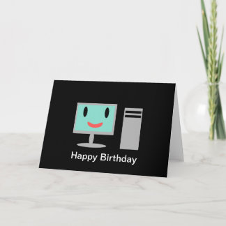 Tarjeta Ordenador de cumpleaños
