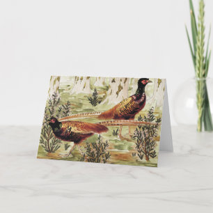 Tarjeta Ordenarios de Faisans por Maurice Pillard Verneuil