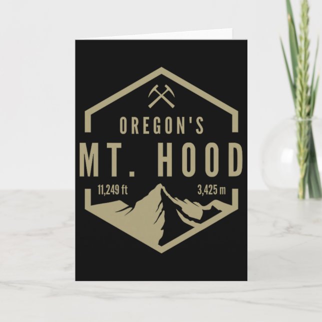 Tarjeta Oregon Mountain Mt. Hood  (Anverso)