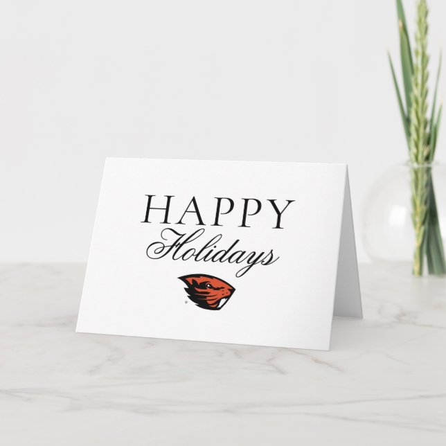 Tarjeta Oregon State Beavers | Cabeza de castor (Anverso)
