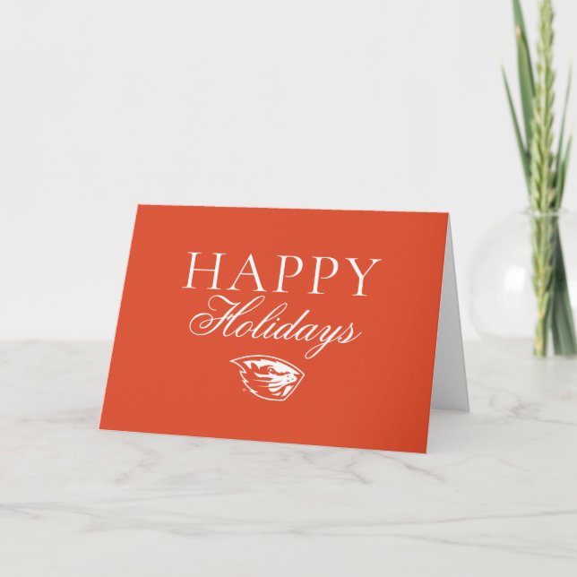 Tarjeta Oregon State Beavers | Cabeza de castor (Anverso)