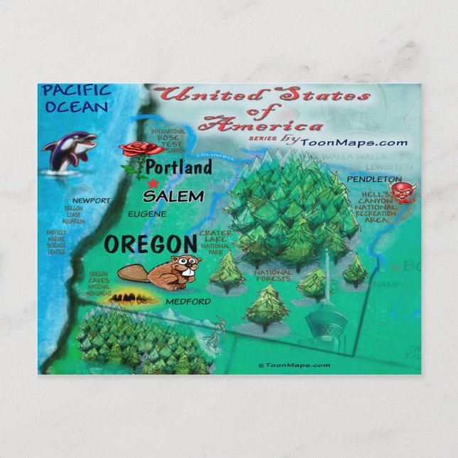 Tarjeta Oregon USA (Anverso)