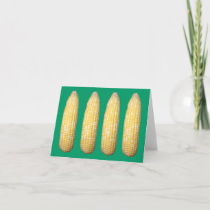 Tarjeta Orejas de Corn Blank Notecard