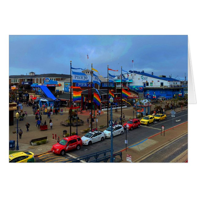 Tarjeta Orgullo #1-1 de San Francisco Pier 39 (Anverso (Horizontal))