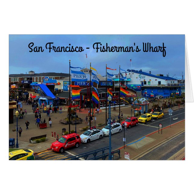 Tarjeta Orgullo #1-2 de San Francisco Pier 39 (Anverso (Horizontal))